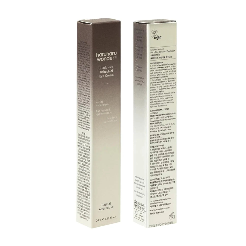 Haruharu Wonder Black Rice Bakuchiol Eye Cream – 20ml
