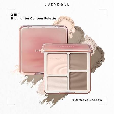 JUDYDOLL – 2-in-1 Highlighter Contour Palette – 9g
