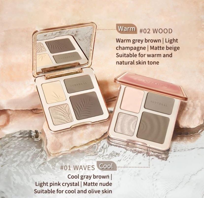 JUDYDOLL – 2-in-1 Highlighter Contour Palette – 9g