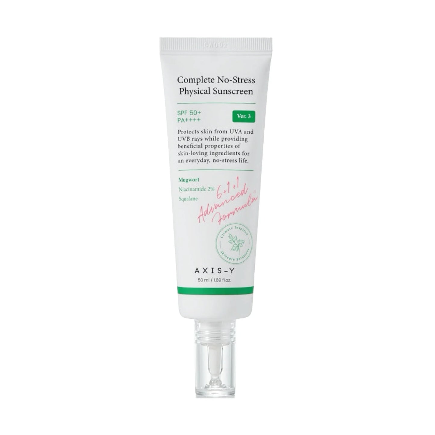 AXIS-Y Complete No-Stress Physical Sunscreen SPF50+ PA++++ (50ml)