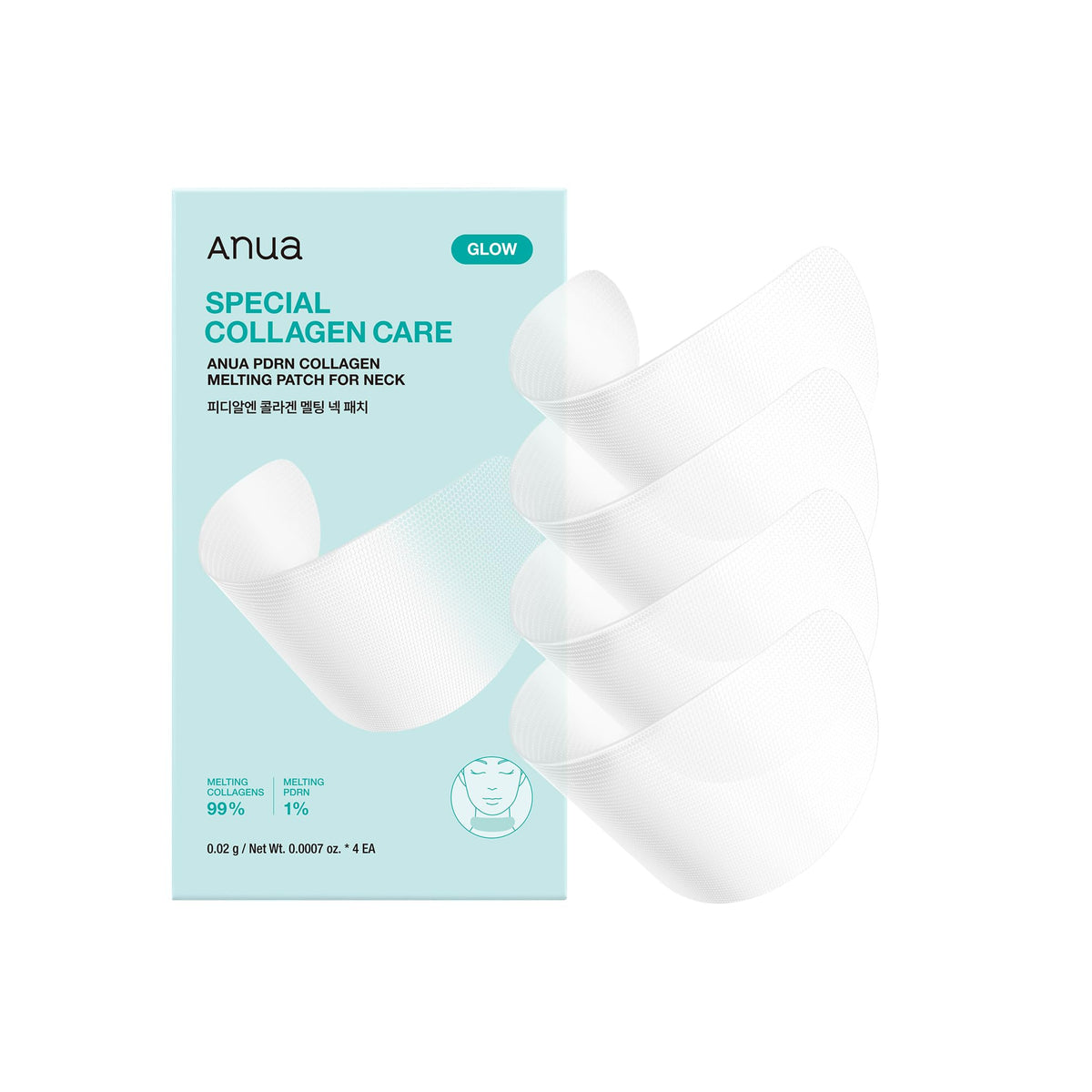 Anua PDRN Collagen Melting Patch for Neck – 4 Pieces
