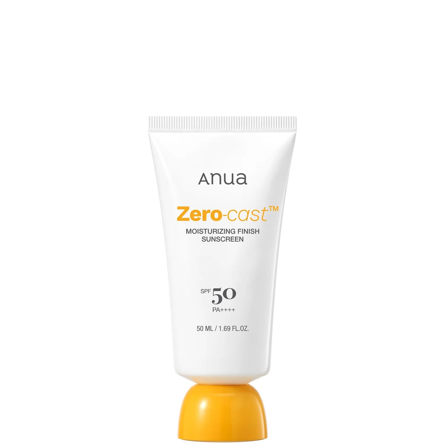 Anua Zero-Cast Moisturising Finish Sunscreen SPF50 (50ml)