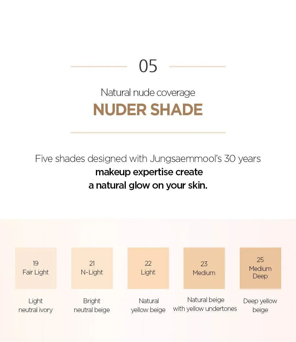 JUNG SAEM MOOL – Skin Nuder Cover Layer Cushion Set – 28g