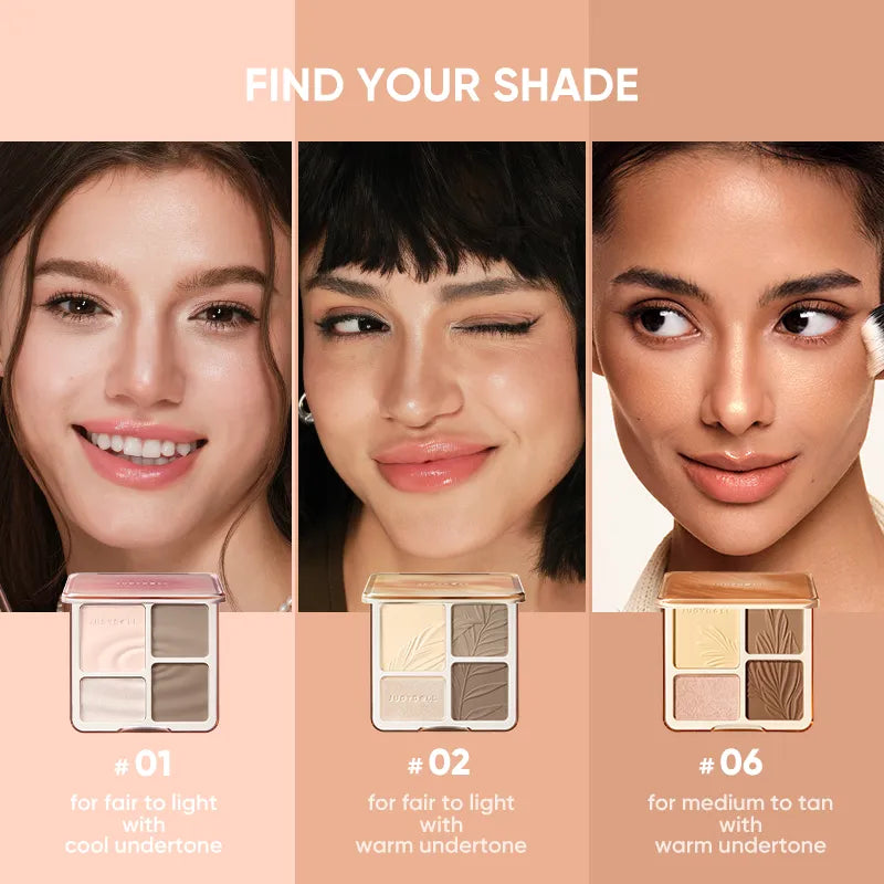 JUDYDOLL – 2-in-1 Highlighter Contour Palette – 9g