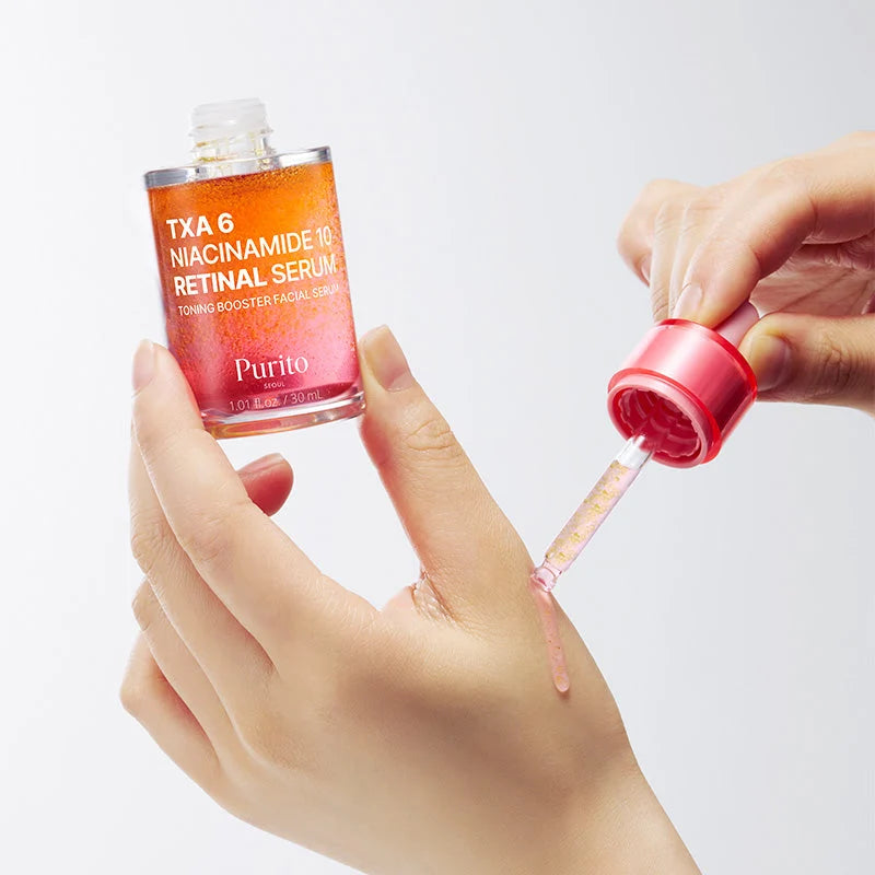 PURITO SEOUL – TXA 6 Niacinamide 10 Retinal Serum – 30ml, 15ml
