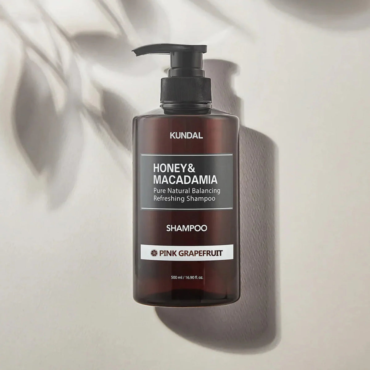 KUNDAL Honey and Macadamia Nature Shampoo – Pink Grapefruit (500ml)