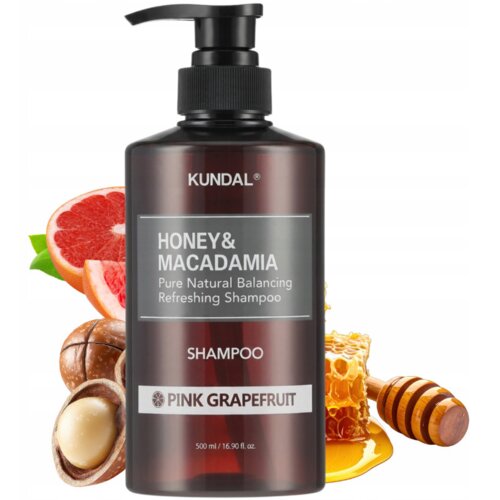 KUNDAL Honey and Macadamia Nature Shampoo – Pink Grapefruit (500ml)