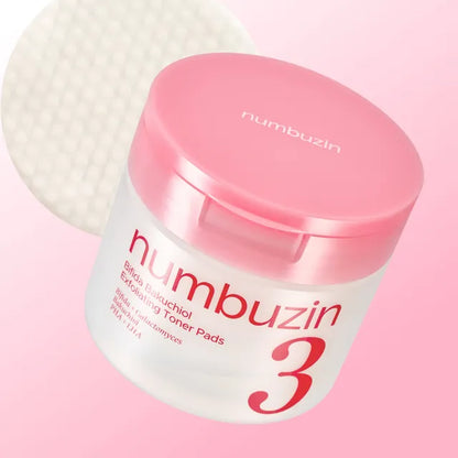 Numbuzin No.3 Bifida Bakuchiol Exfoliating Toner Pads (190ml / 70 Pads)